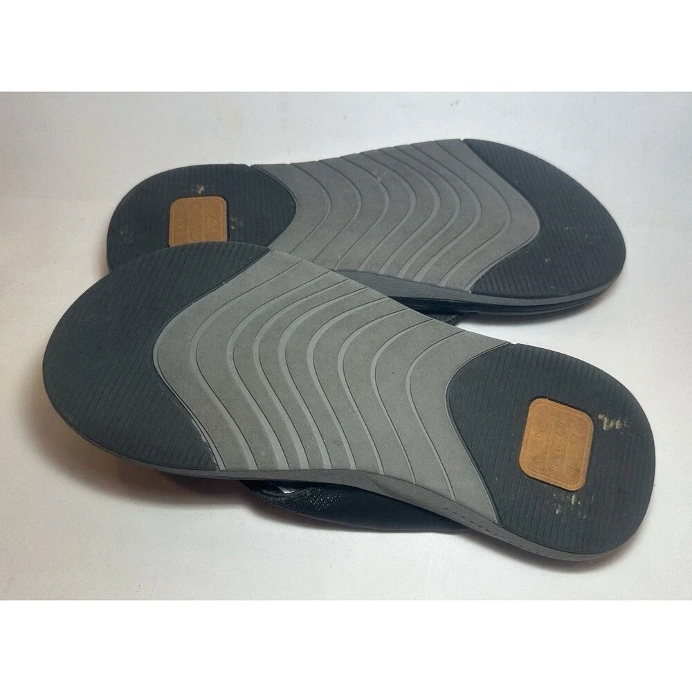 Reef Cushion Norte Sandals Men 8 Black Gray Orthopedic Flip Flops